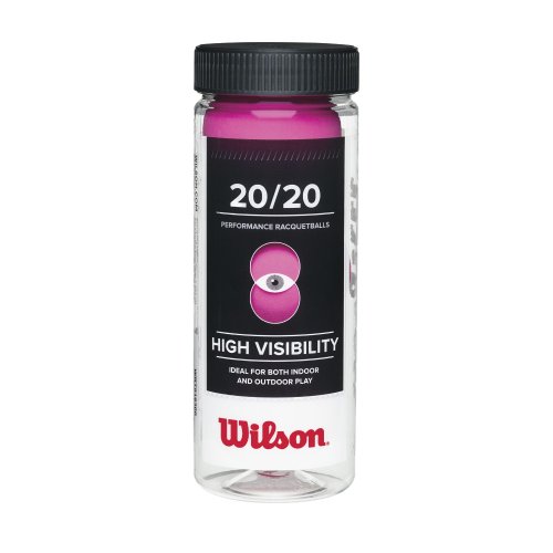 Wilson 20/20 Racquetball (3 Ball Can), Pink