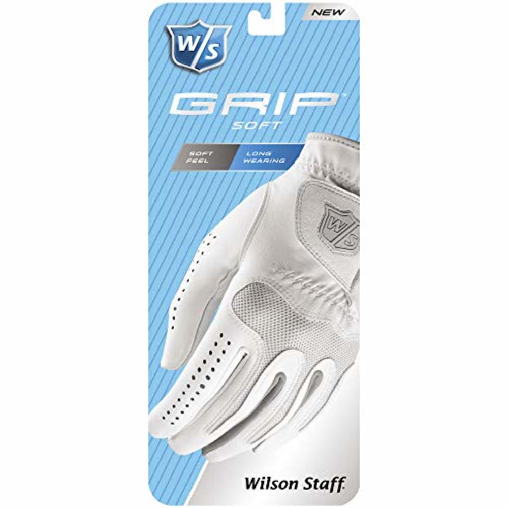 Wilson Sporting Goods Staff Grip Soft Glove, Womens Left Hand, Large, White (WGJA00590L)