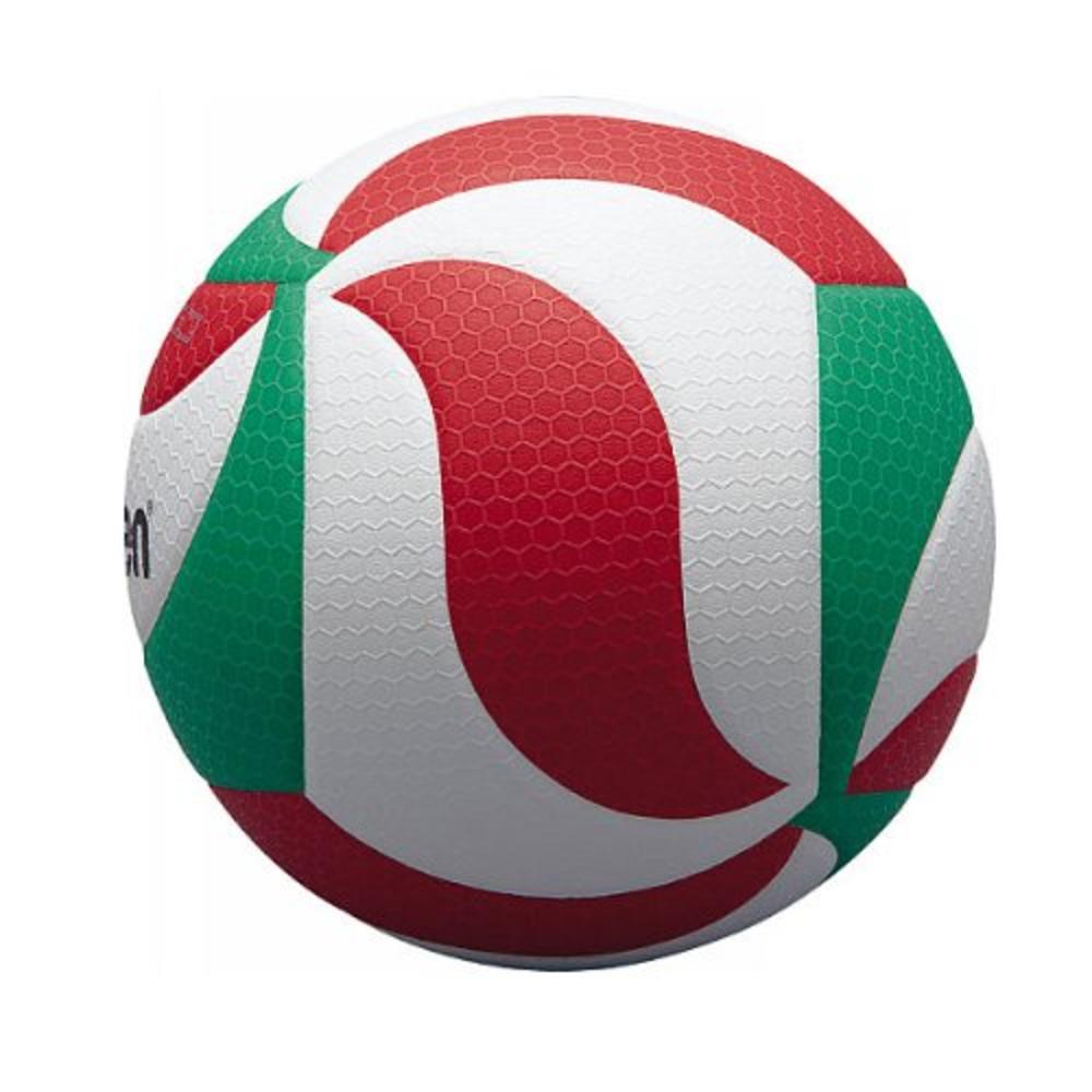 Molten V5M5000 Mens NCAA Flistatech Volleyball (Red/Green/White, Official)