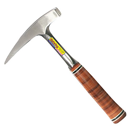 Estwing Rock Pick - 22 oz Geological Hammer with Pointed Tip & Genuine Leather Grip - E30,Steel