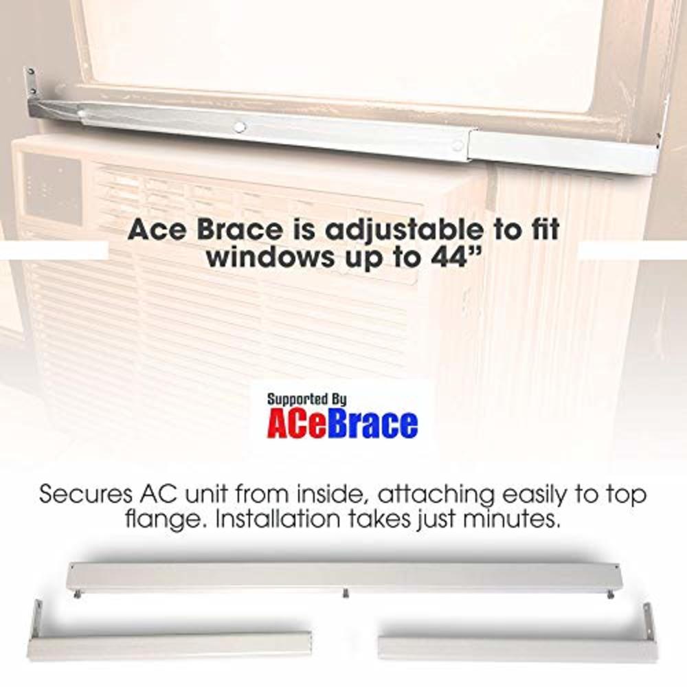 ACe Brace Air Conditioner Support Bracket - Window AC Brace for Most Standard Air Conditioners - Adjustable - Fast, Simple Insta