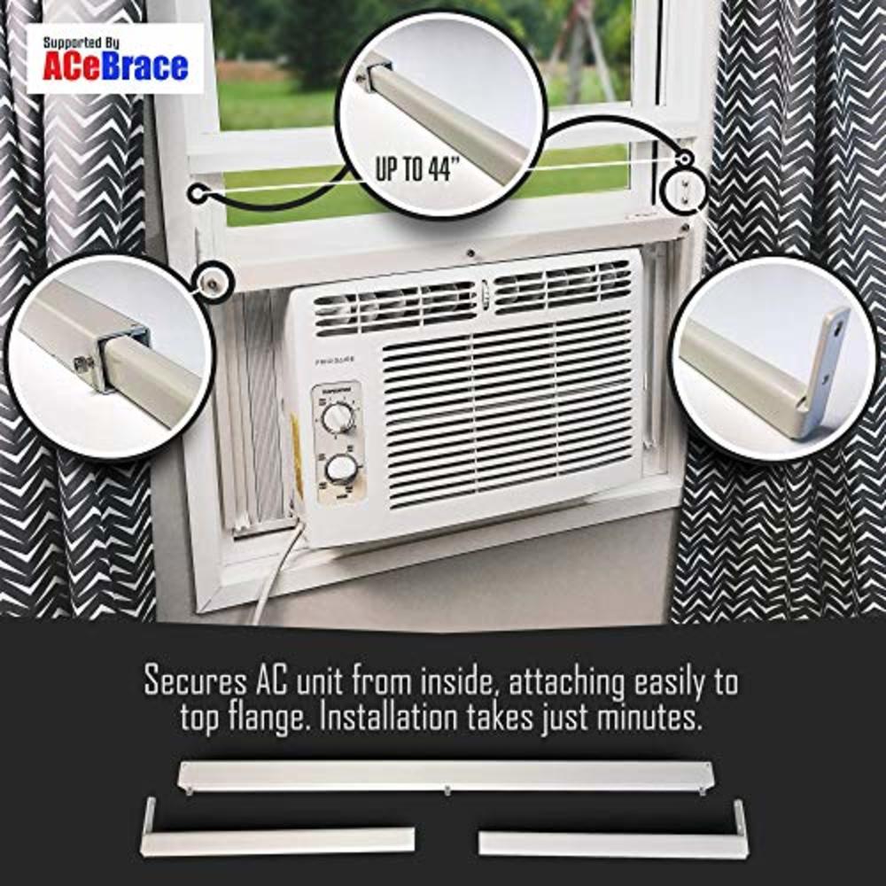 ACe Brace Air Conditioner Support Bracket - Window AC Brace for Most Standard Air Conditioners - Adjustable - Fast, Simple Insta