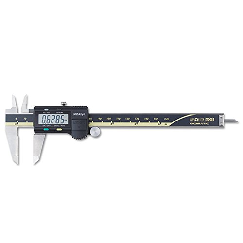 Mitutoyo 500-196-30 Advanced Onsite Sensor (AOS) Absolute Scale Digital Caliper, 0 to 6"/0 to 150mm Measuring Range, 0.0005"/0.0