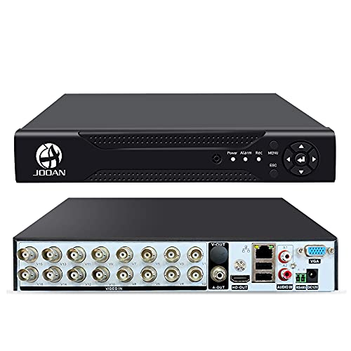 ABOWONE 16 Channel 2MP 1080P DVR Recorder Hybrid 5-in-1 DVR H.265 16CH Security Digital Video Recorder Support Analog AHD/ IP /TVI/CVBS/