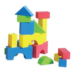 edushape color soft baby blocks for toddlers 1-3, 30 pieces regular size - edu-blocks soft blocks foam blocks - stacking bloc