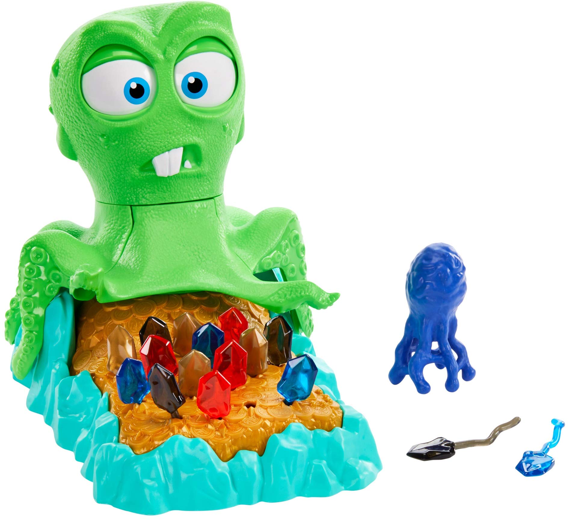 Mattel Inkyâ??s Fortune Kidâ??s Game with Octopus, Gems and Ink Blob, Gift for Children 5 Years Old & Up, Multi (GKC07)