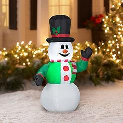 Airblown Inflatables HSLGOVE airblown inflatables 4ft top hat snowman inflatable (8542006299)
