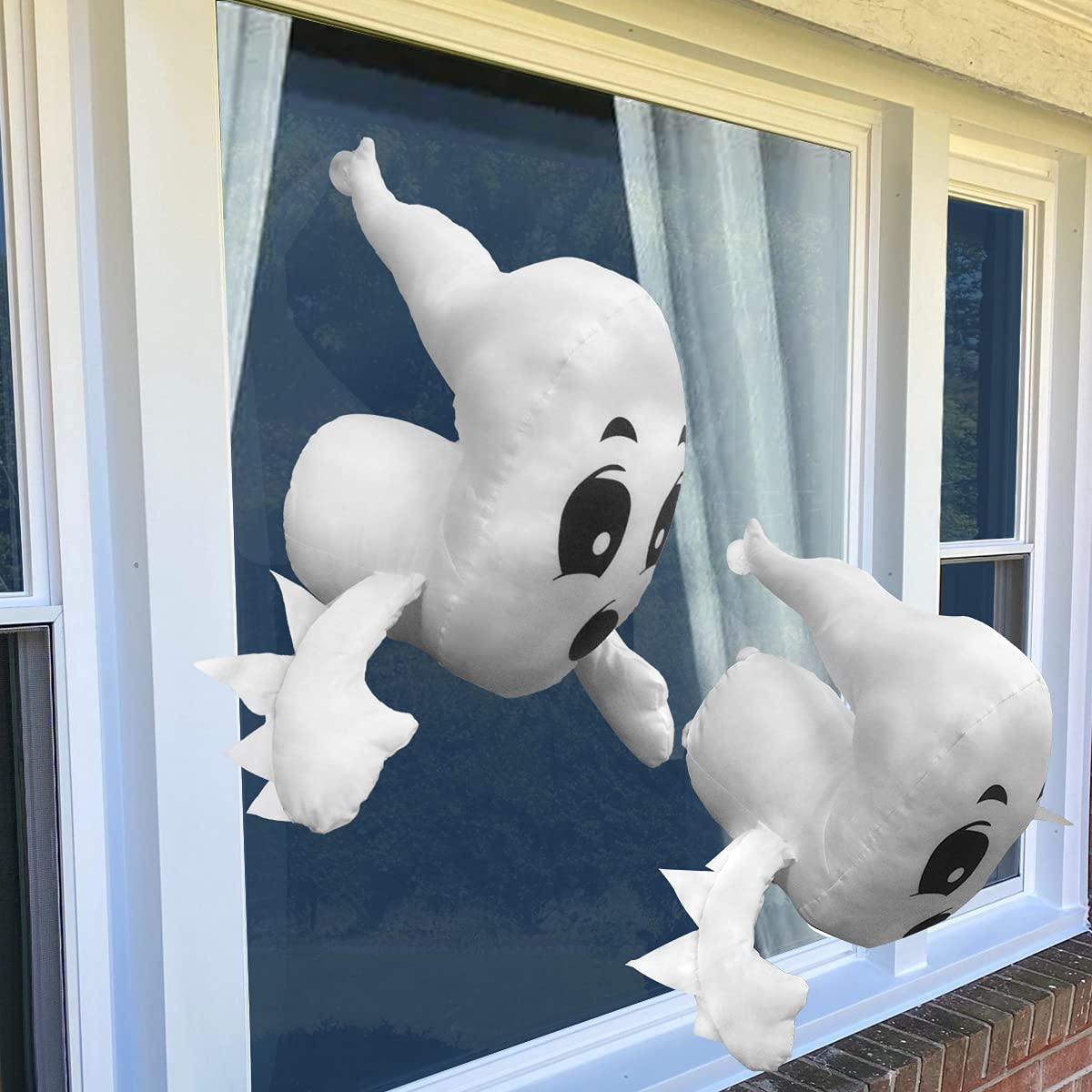 DUNCHATY Window crasher ghosts Halloween Decorations Hanging ghost Outdoor Indoor,cute ghost Party Decorations Halloween ghost Stuffed An
