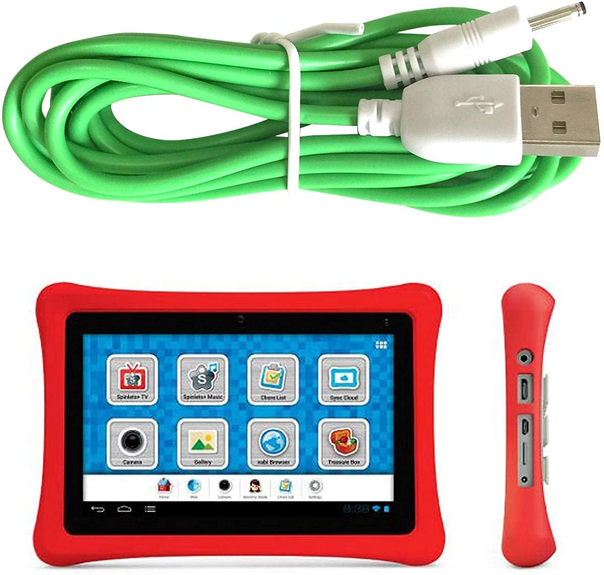 Smays charging cord for Nabi 2 Kid Tablet NABI2-NV7A NABI2-NVA, 6 Feet, USB to Barrel Dc