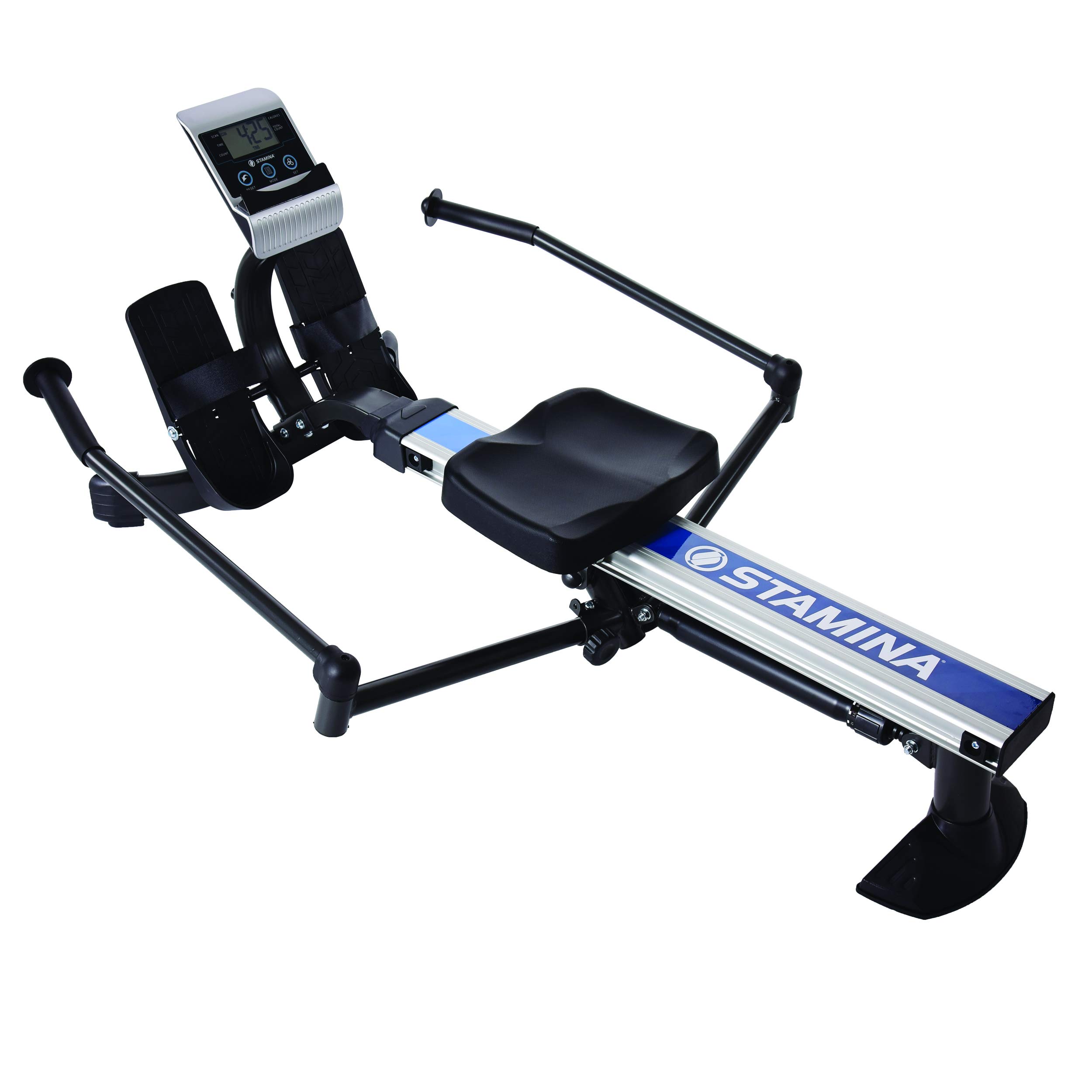 Stamina BodyTrac glider Pro Hydraulic Rowing Machine - compact, Portable, Folding Rower wSmart Workout App, No Subscription Requ