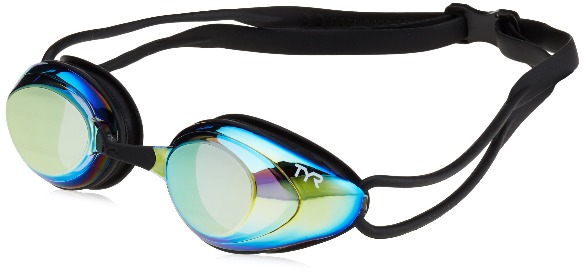 TYR Black Hawk Racing Mirrored goggles, gold Metal Rainbow Black, One Size