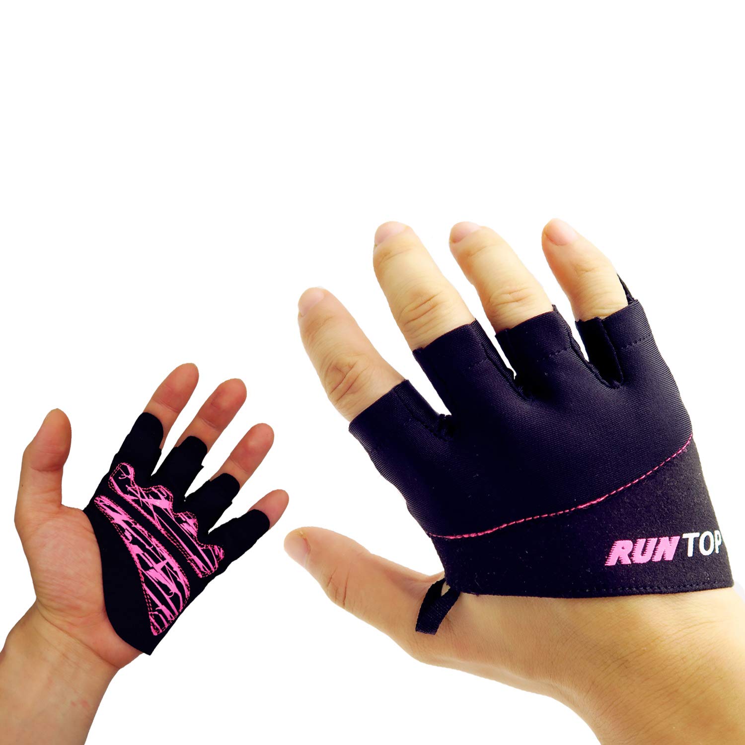 RUNTOP Workout gloves Weight Lifting grips with Silicon Padding by RUNTOP - Exercise gloves Perfect for Women Men cross Training WODS W