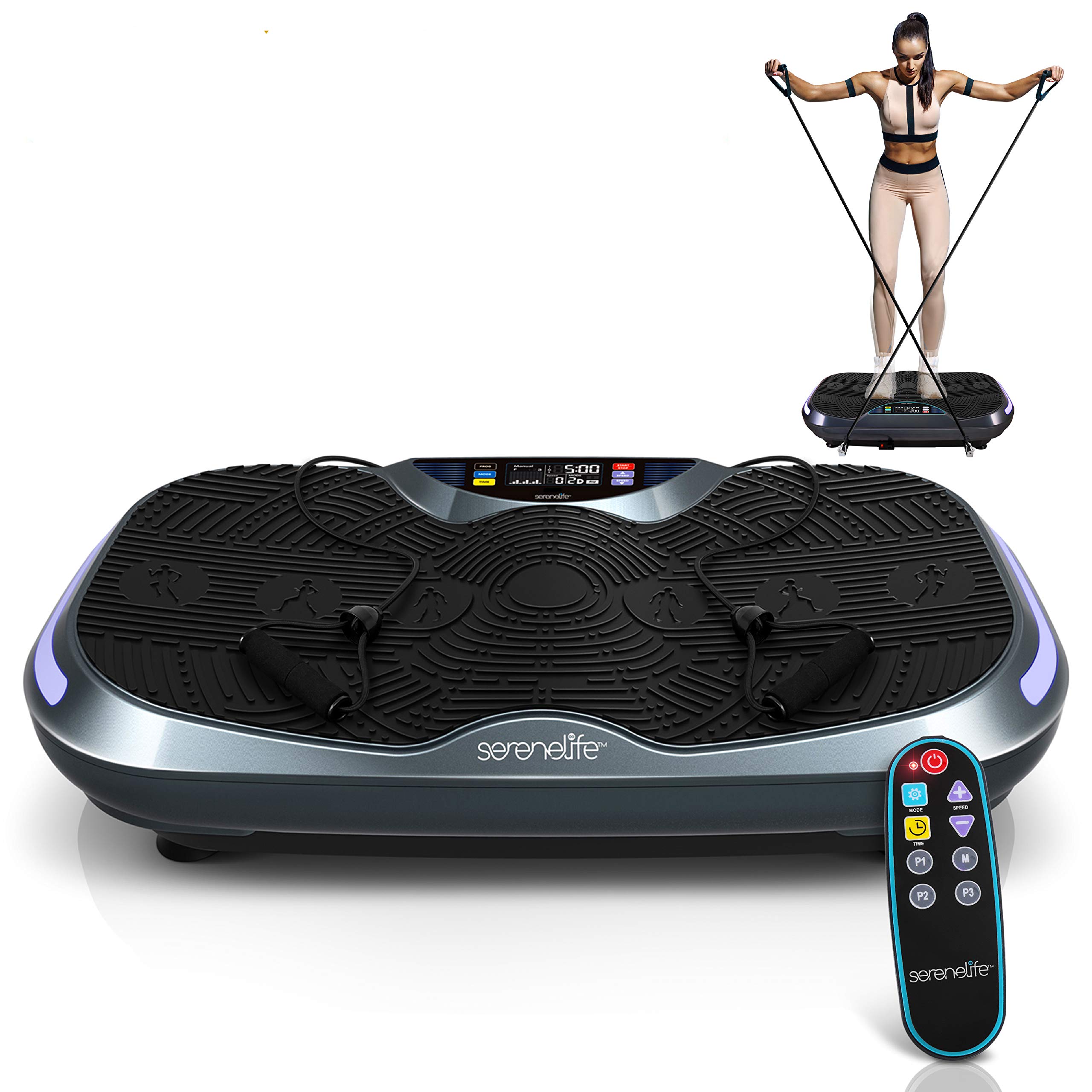 SereneLife Standing 3D Vibration Board Exercise Machine Whole Body