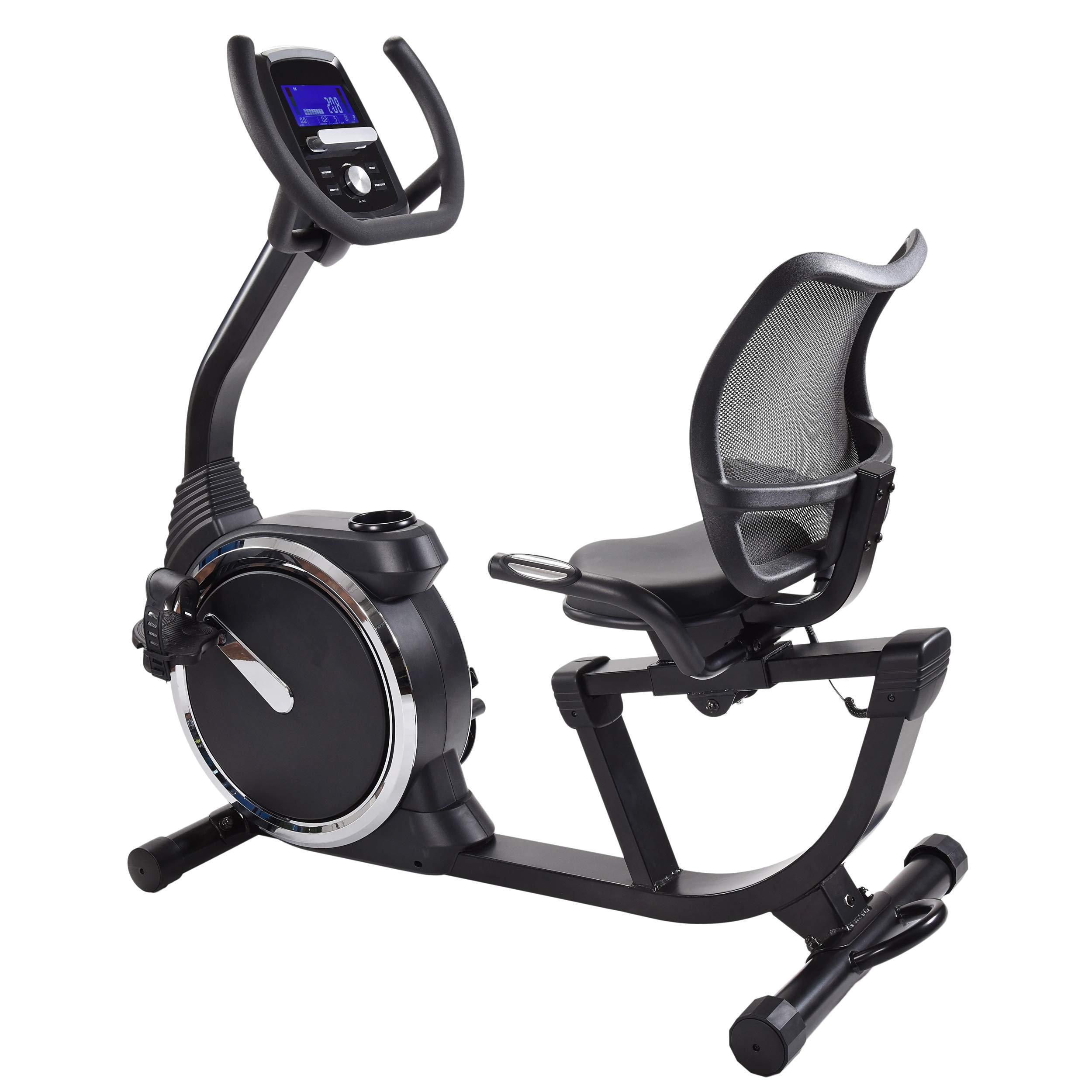 Stamina Deluxe Magnetic Recumbent Exercise Bike - Smart Workout App, No Subscription Required - Stationary Workout Bike for Home