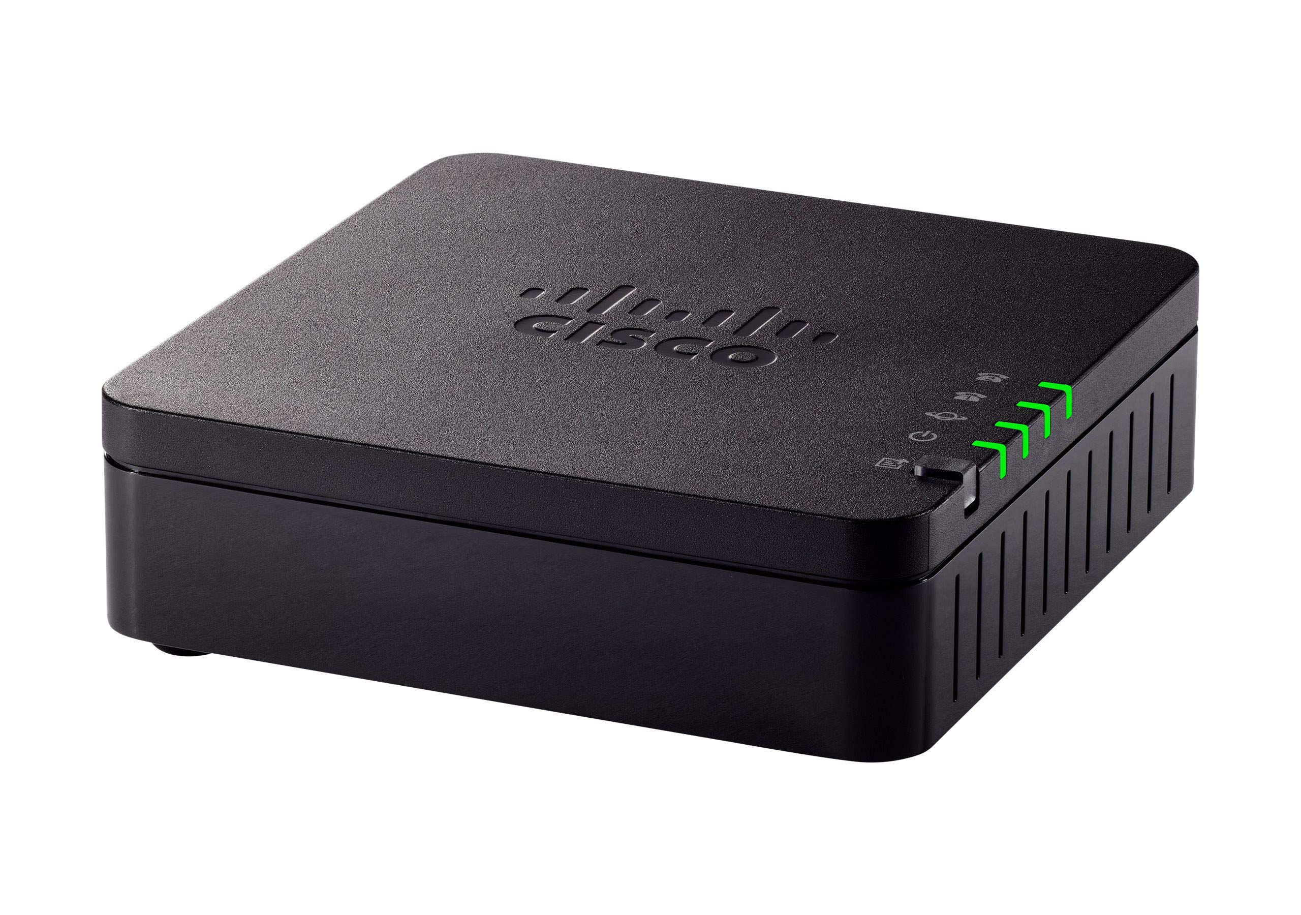 cisco ATA 191 Multiplatform Analog Telephone Adapter, 2-Port Handset-to-Ethernet Adapter, 1-Year Limited Hardware Warranty (ATA1