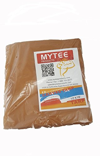 Mytee Products 12 x 20 Tan Canvas Tarp 12oz Heavy Duty Water Resistant