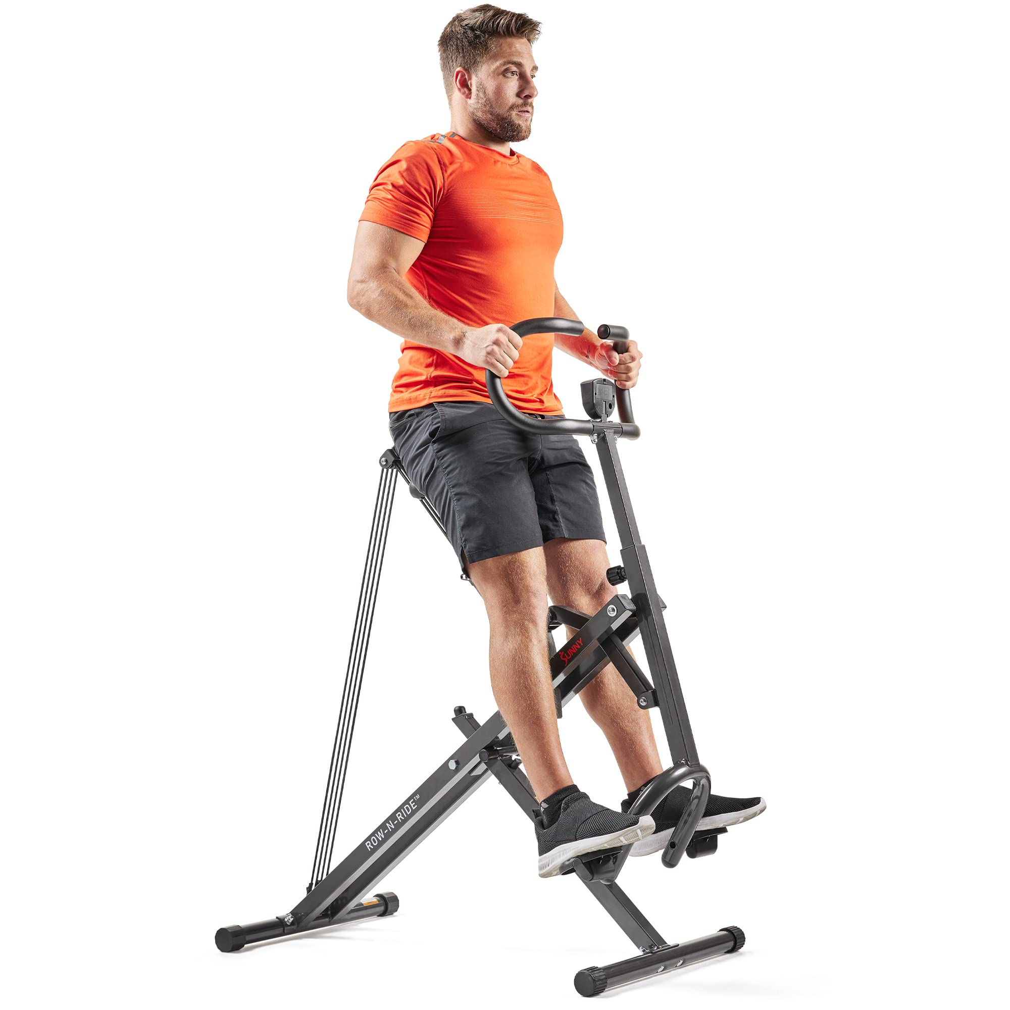 Sunny Health & Fitness Row-N-RideA Plus Assisted Squat Machine - NO 077PLUS