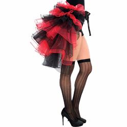 amscan 843185 Red and Black Tie-On Bustle, Adult Standard Size, 1 Piece