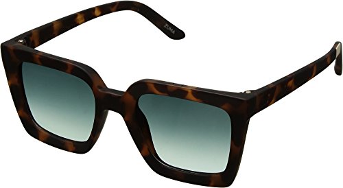 TOMS Womens Zuma Square Sunglasses, Matte Blonde TortoiseAqua gradient, 51-22-148