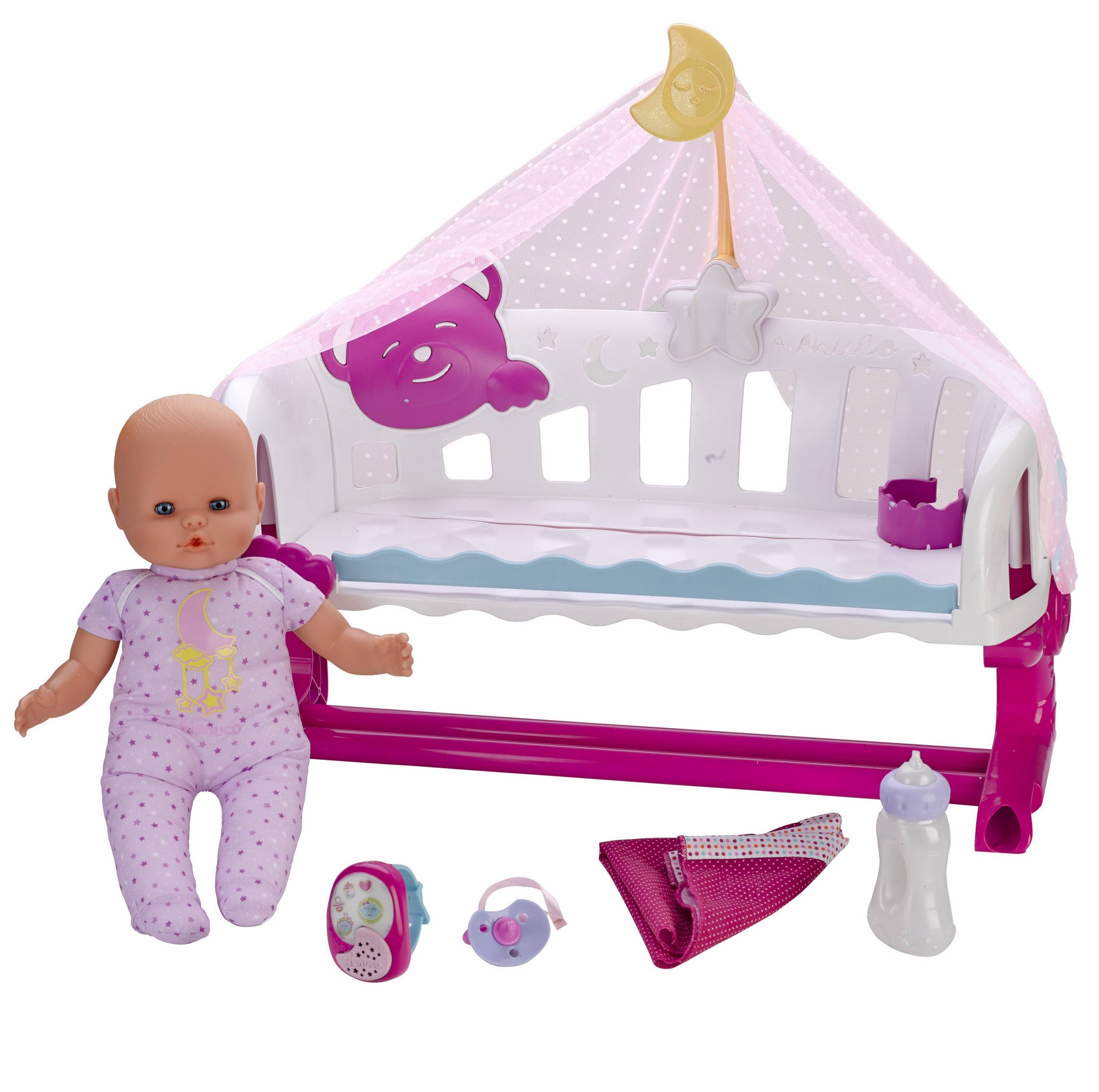 Nenuco by Famosa 700014485 Sleep with Me Cradle with Baby Monitor