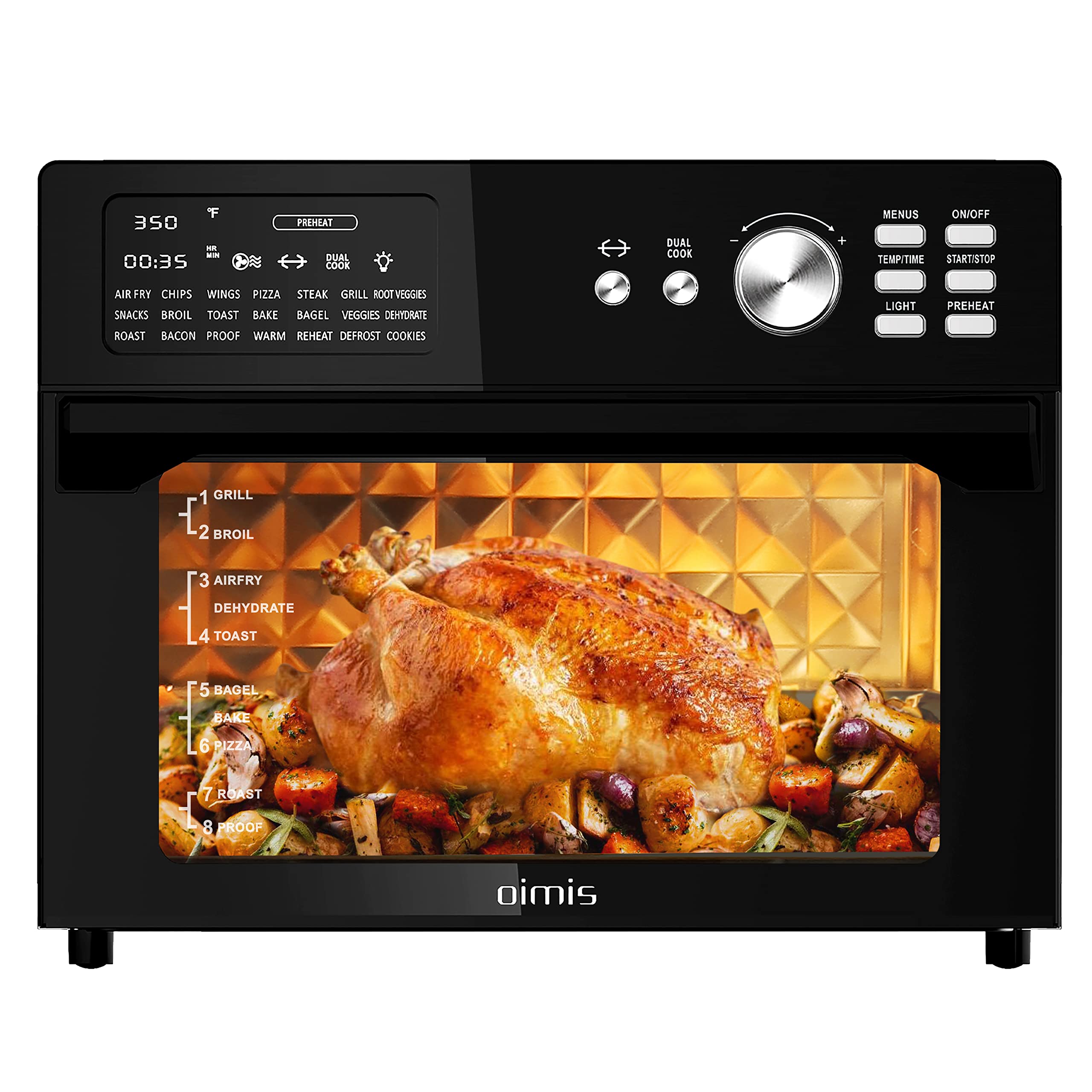 OIMIS Air Fryer Oven OIMIS,32QT XLarge Air Fryer Toaster Oven