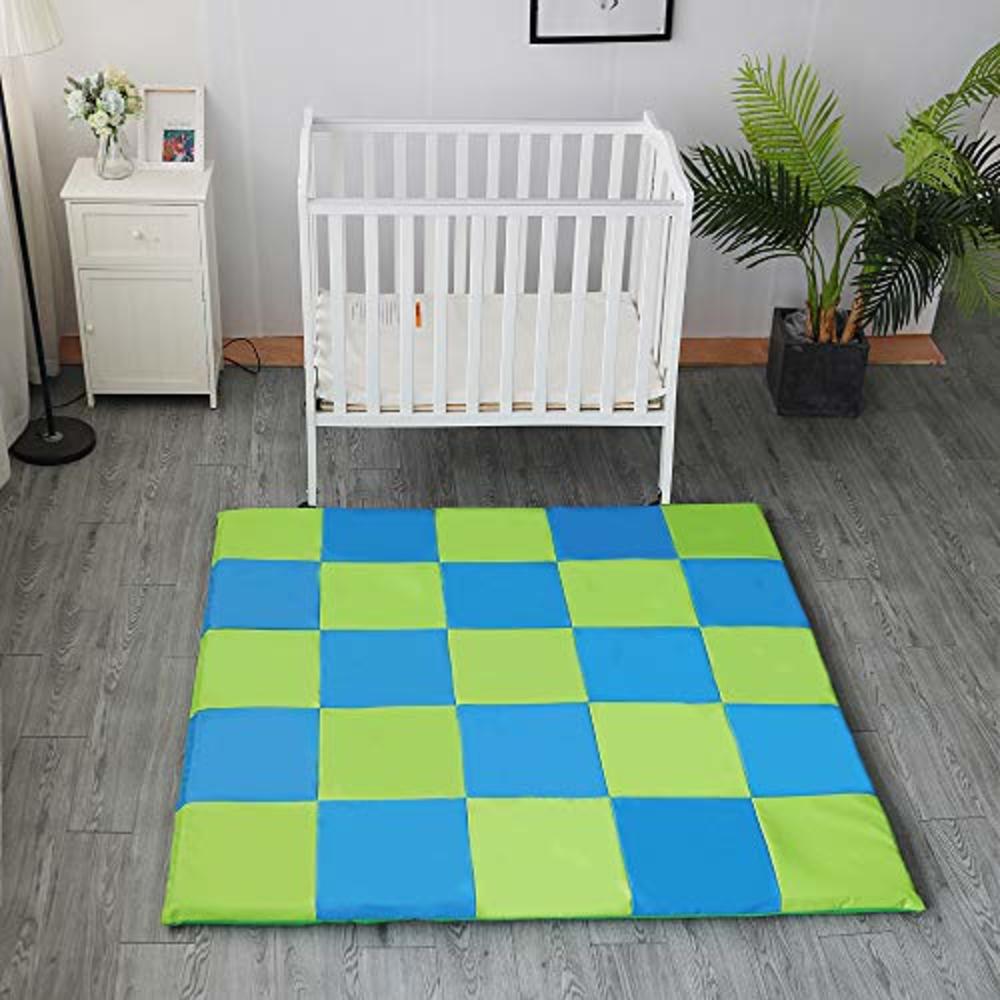 Weizzer Toys Memory Foam Soft Cushioned Patchwork Baby and Toddler Activity Play Mat