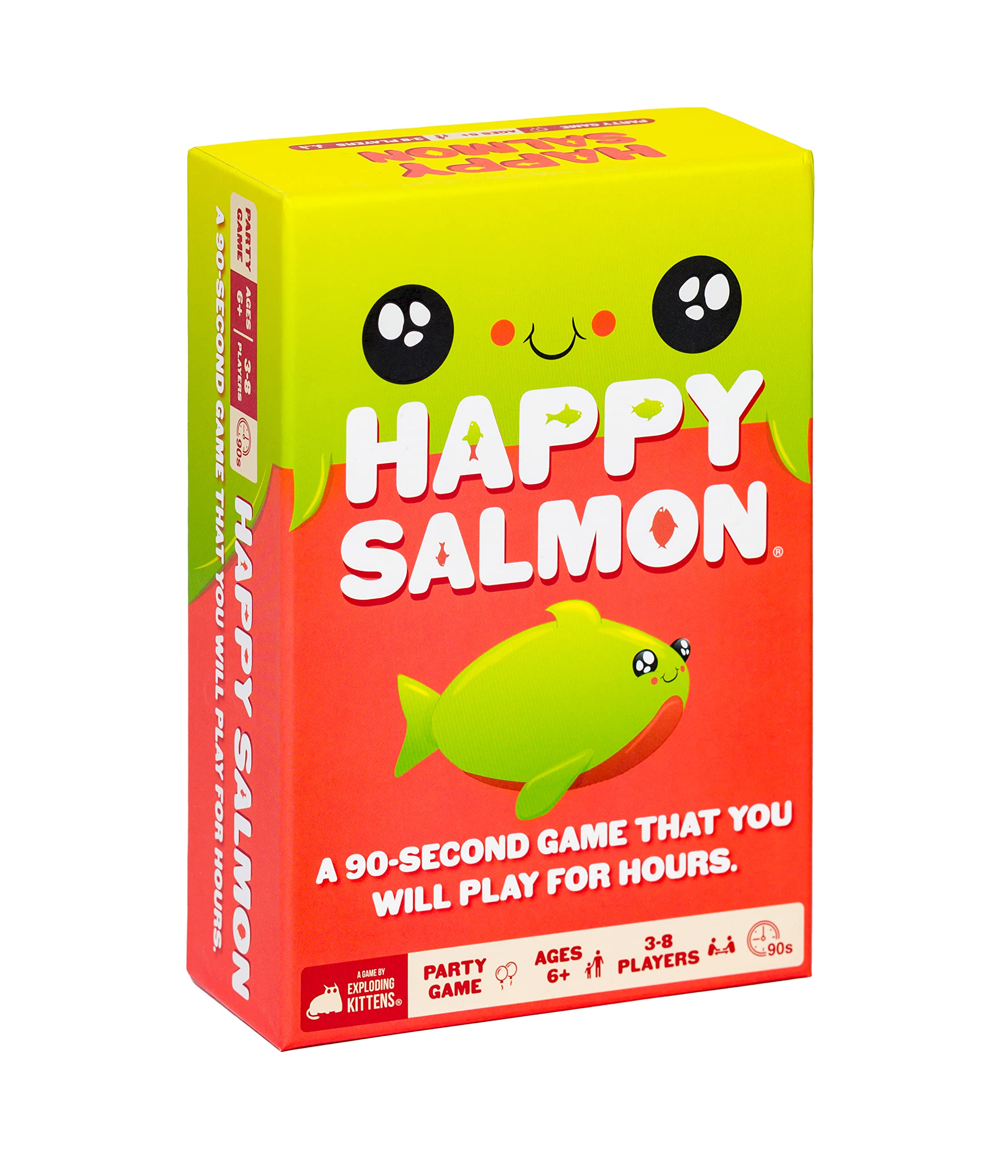Exploding Kittens LL Exploding Kittens Happy Salmon Family-Friendly Party games - card games for Adults, Teens & Kids