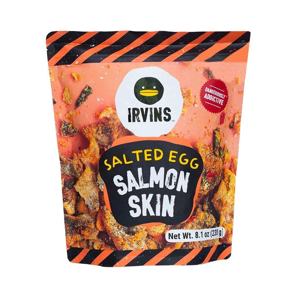 IRVINS Dangerously Addictive Salted Egg chips crisps Snacks (Salted Egg Salmon, 230g)