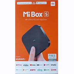 Xiaomi Mi Box S Android Tv With Google Assistant Remote Streaming Media Player - Chromecast Built-In - 4K Hdr - Wi-Fi - 8 Gb - B