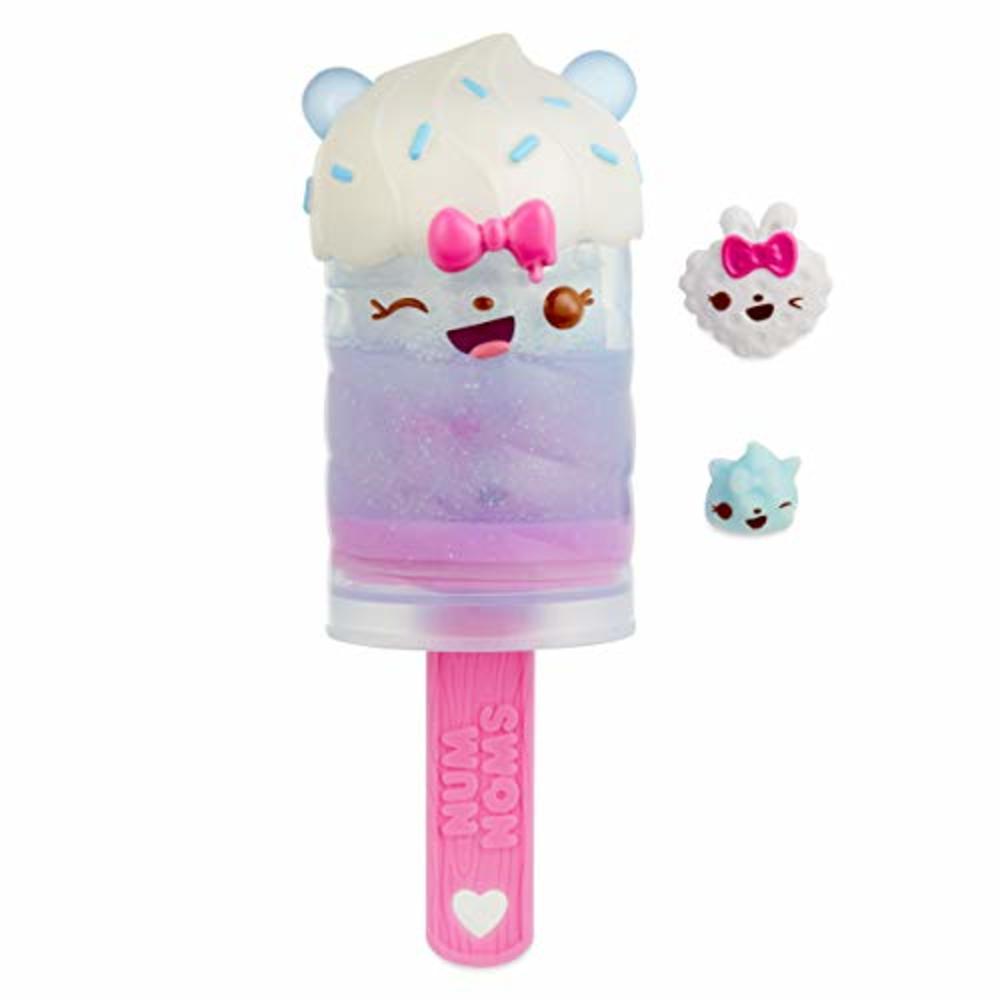Num Noms Snackables Melty Pops Candy Stripe Pop with Scented Melting Slime, Multicolor