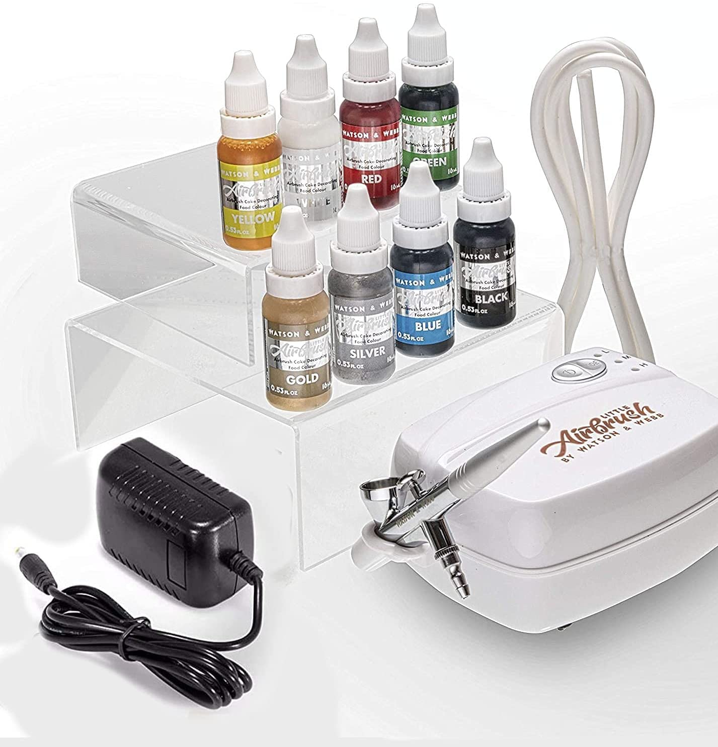 Watson & Webb Airbrush cake Decorating Kit Watson and Webb Airbrushing System for Baking with 8 colors
