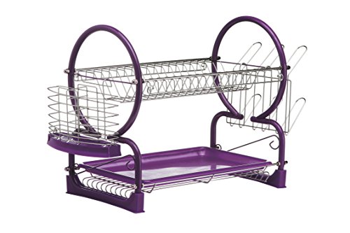 purple dish rack
