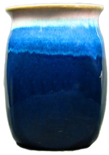 creative Structures Prado Stoneware collection - collectible Kitchen Utensil Accessory JarcaddyHolder - Royal Blue