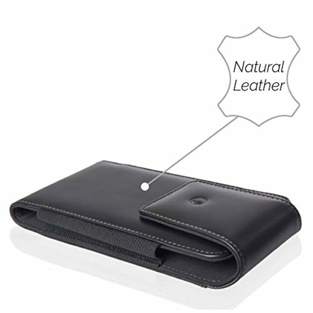 monsoon [Alpha] Genuine Leather Case Holster with Belt Clip for iPhone 11 Pro / iPhone Xs / X - fits 5.8" iPhone with Slim Case