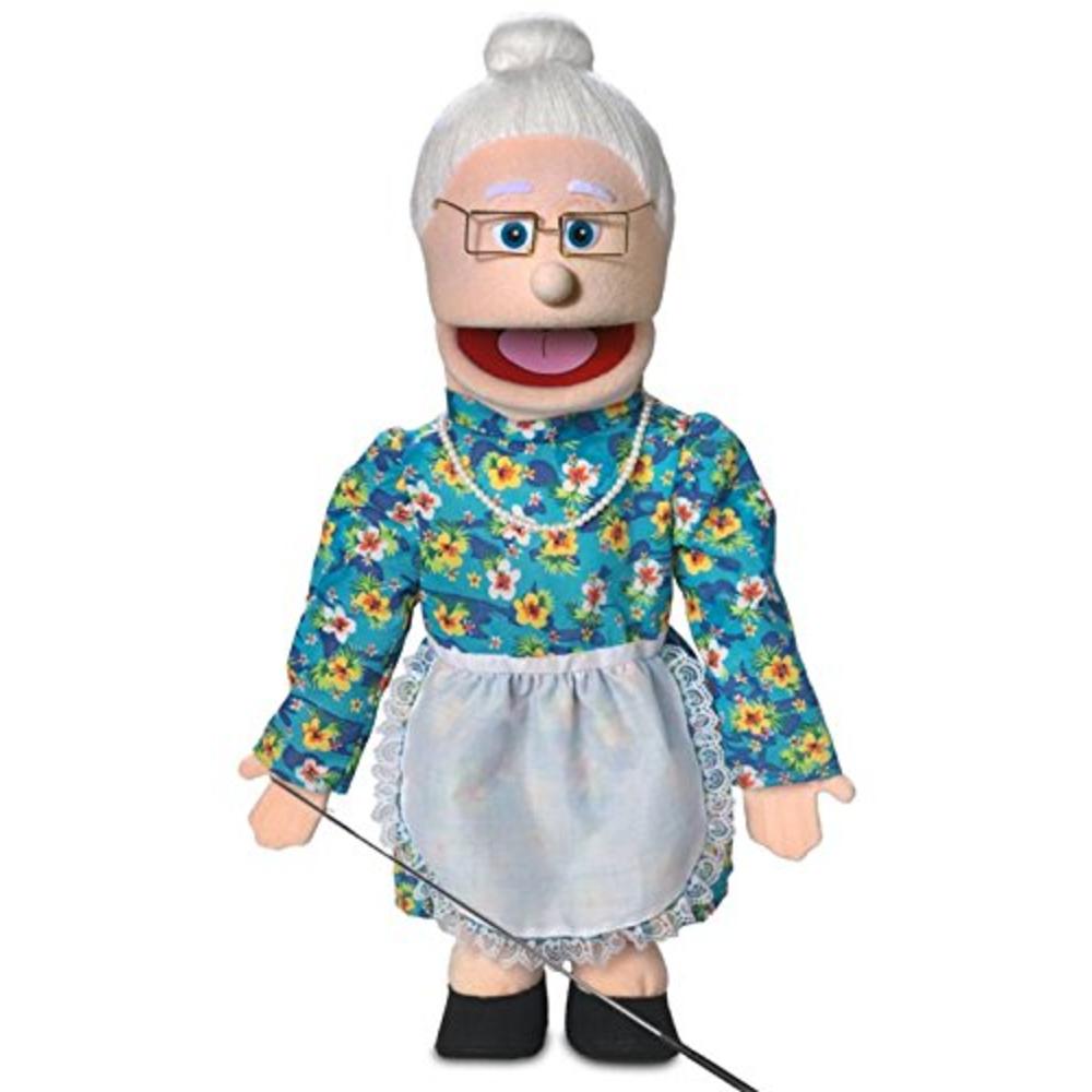 Silly Puppets 25" Granny, Peach Grandmother, Full Body, Ventriloquist Style Puppet
