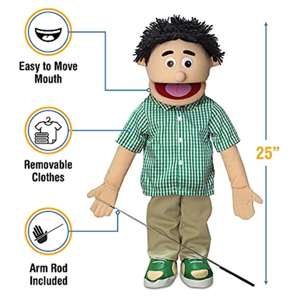 Silly Puppets 25" Kenny, Peach Boy, Full Body, Ventriloquist Style Puppet