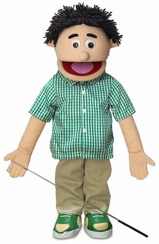 Silly Puppets 25" Kenny, Peach Boy, Full Body, Ventriloquist Style Puppet