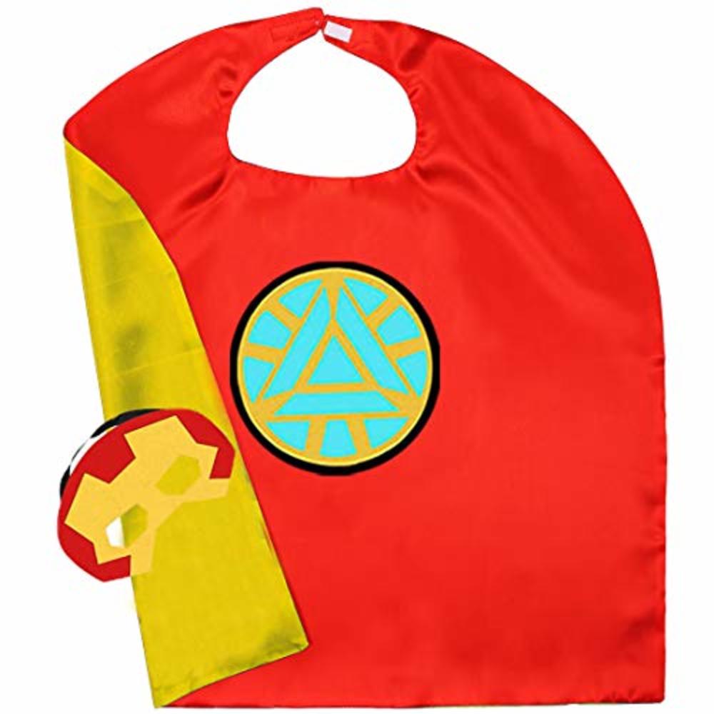 NuGeriAZ Superhero Capes and Mask for Kids Superhero Costumes Double Side Capes Superhero Toy 4-10 Year Kids Best Gifts