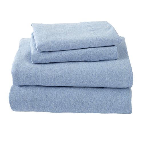 great bay home Jersey Knit Sheets. All Season, Soft, Cozy King Jersey Sheets. T-Shirt Sheets. Jersey Cotton Sheets. Heather Cotton Jersey Bed S