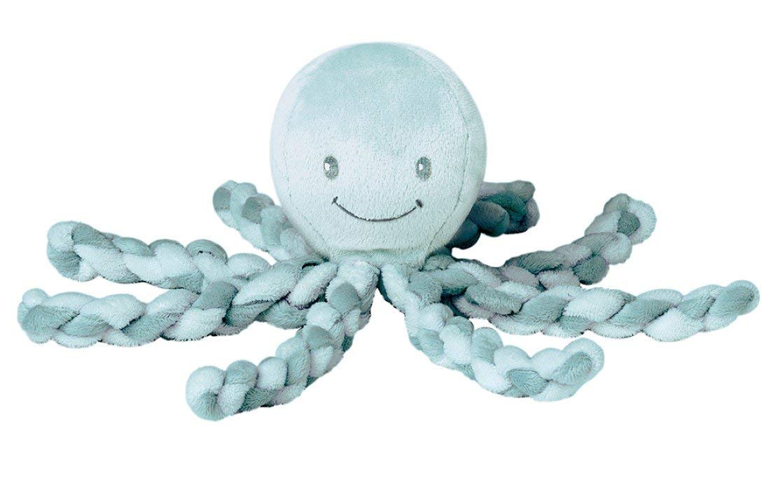 Nattou Lapidou - Piu Piu Octopus Plush Toy for Newborn Babies, comforting, Soothes for Sleep - green & Mint green