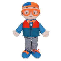 Blippi get Ready and Play Plush - 20-inch Dress Up Plush with Sounds, Teaches children to Tie Shoes, Button Shirts, Snap Suspend