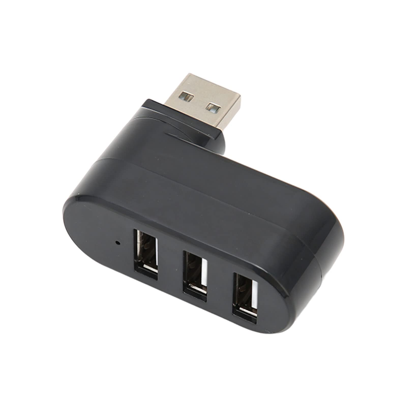 Diydeg USB Port Splitter, Lightweight compact Portable in Line USB 20 Hub USB 20 Docking Station 3 Port Splitter Plug and Play Easy to 