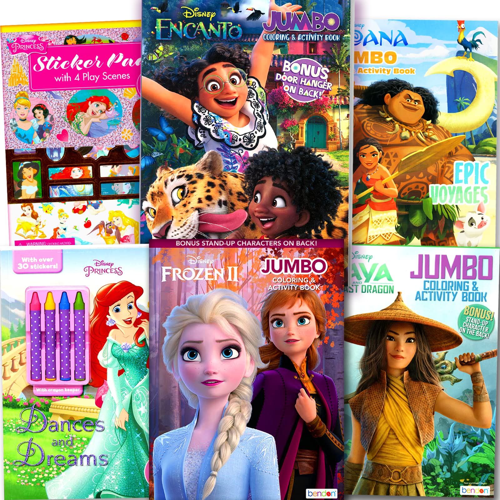 Disney Princess Coloring Book Super Set for Kids - Activities, Stickers and  Games - Featuring Disney Princess, Frozen and Moana