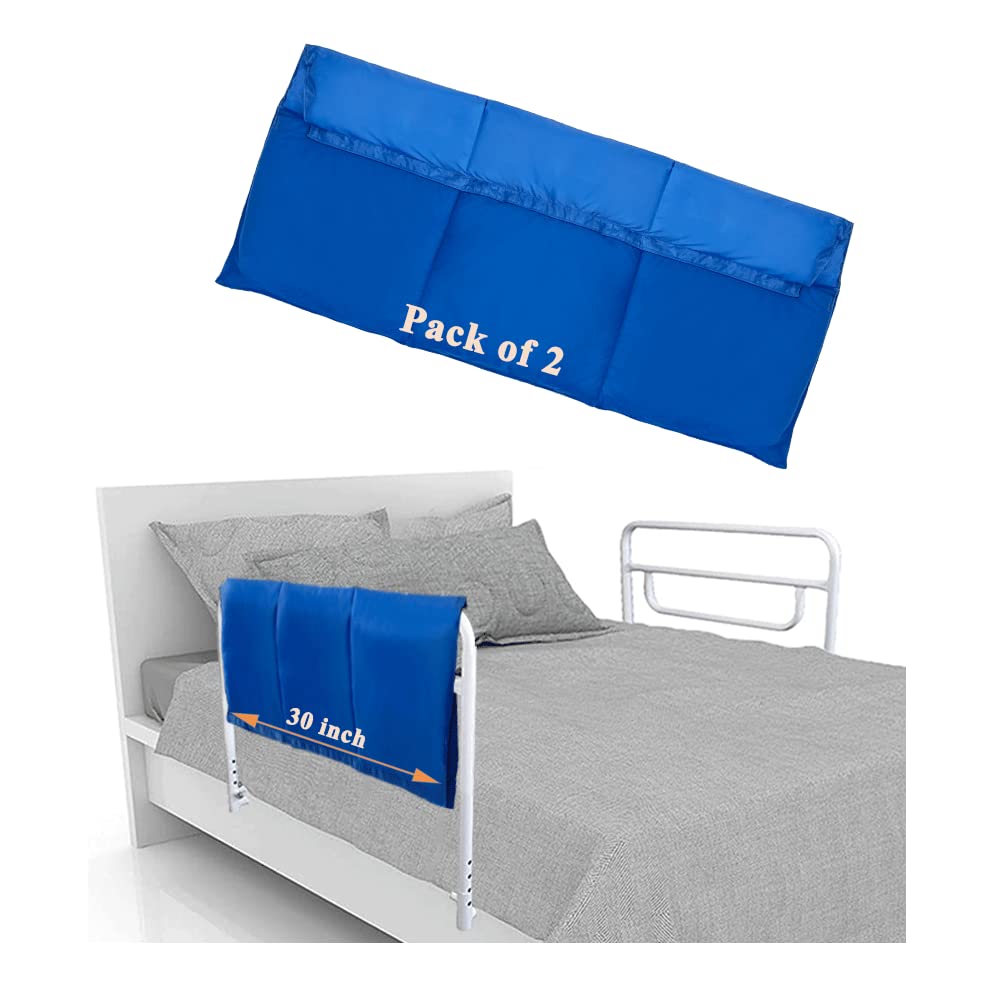 NEAUDE Bed Rail covers for Hospital Bed Elderly Adults Bumper Seniors guard  Rail Bumpers Pads Bed Protector Side Padded cover Bed Rail