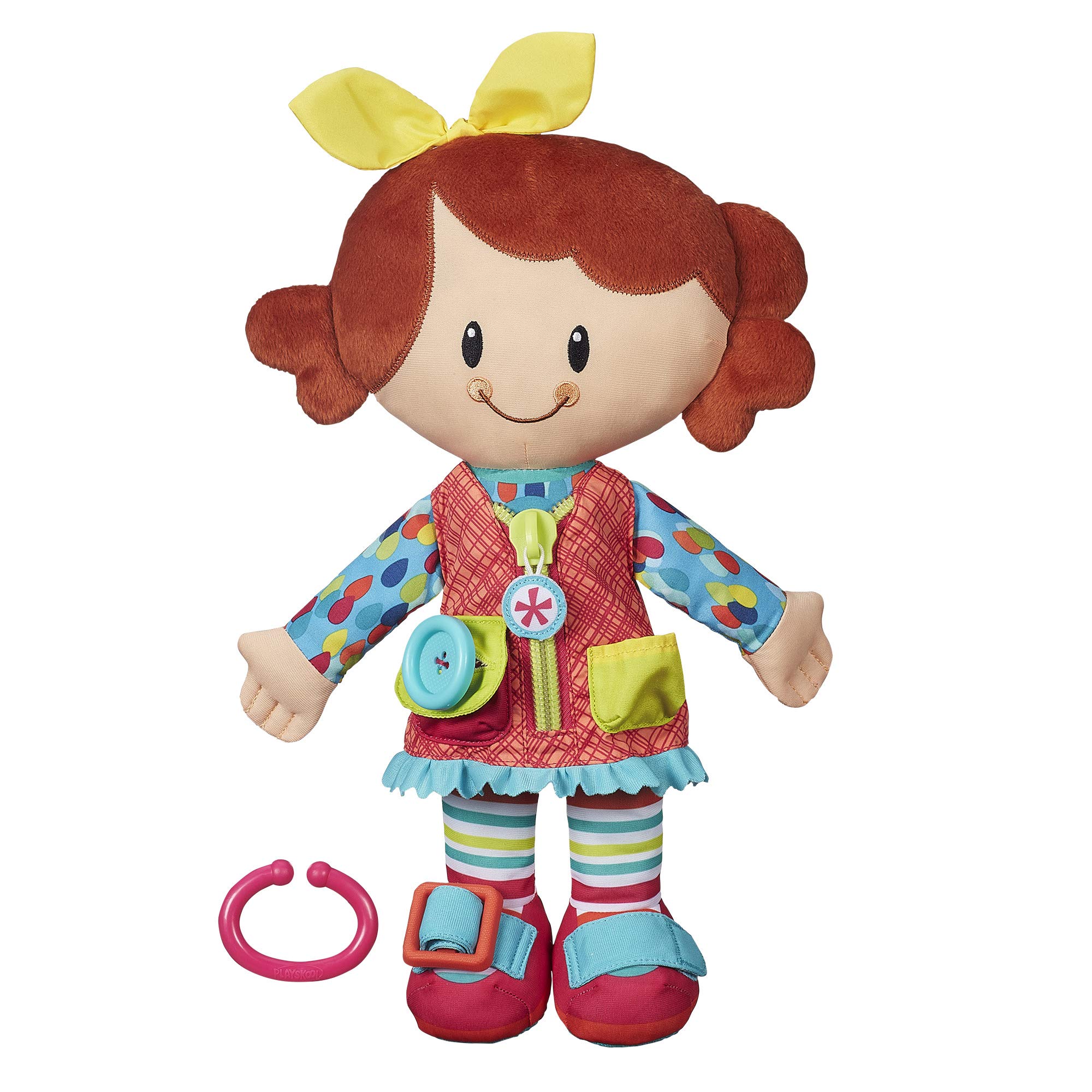 Playskool Dressy Kids girl Activity Plush Stuffed Doll Toy for Kids and Preschoolers 2 Years and Up ( Exclusive)