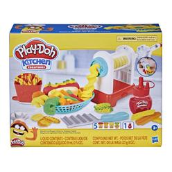Play-Doh Kitchen creations Spiral Fries Playset for Kids 3 Years and Up with Toy French Fry Maker, Drizzle, and 5 Modeling compo