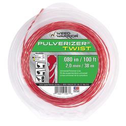 Weed Eater Weed Warrior Pulverizer Twist Universal Trimmer Line, 0080 Diameter x 100
