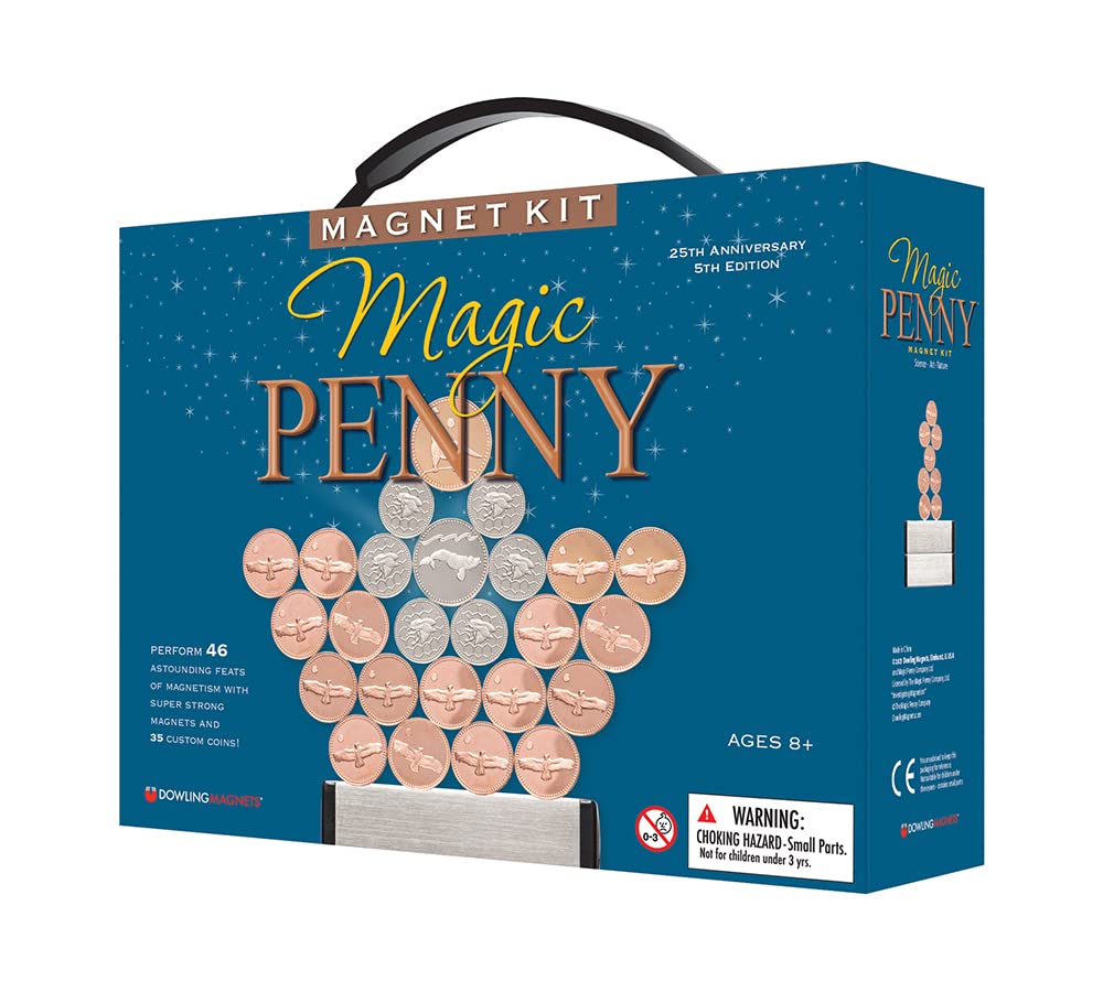 Dowling Magnets Magic Penny Magnet Kit 25th Anniversary Edition - Bring The Magic of Magnets to Life with This Awe-Inspiring gif