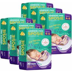 Select Kids Sposie Overnight Diaper Booster Pads for Nighttime Leak Protection, 180 Inserts-Pads, No Adhesive for Easy Repositioning,