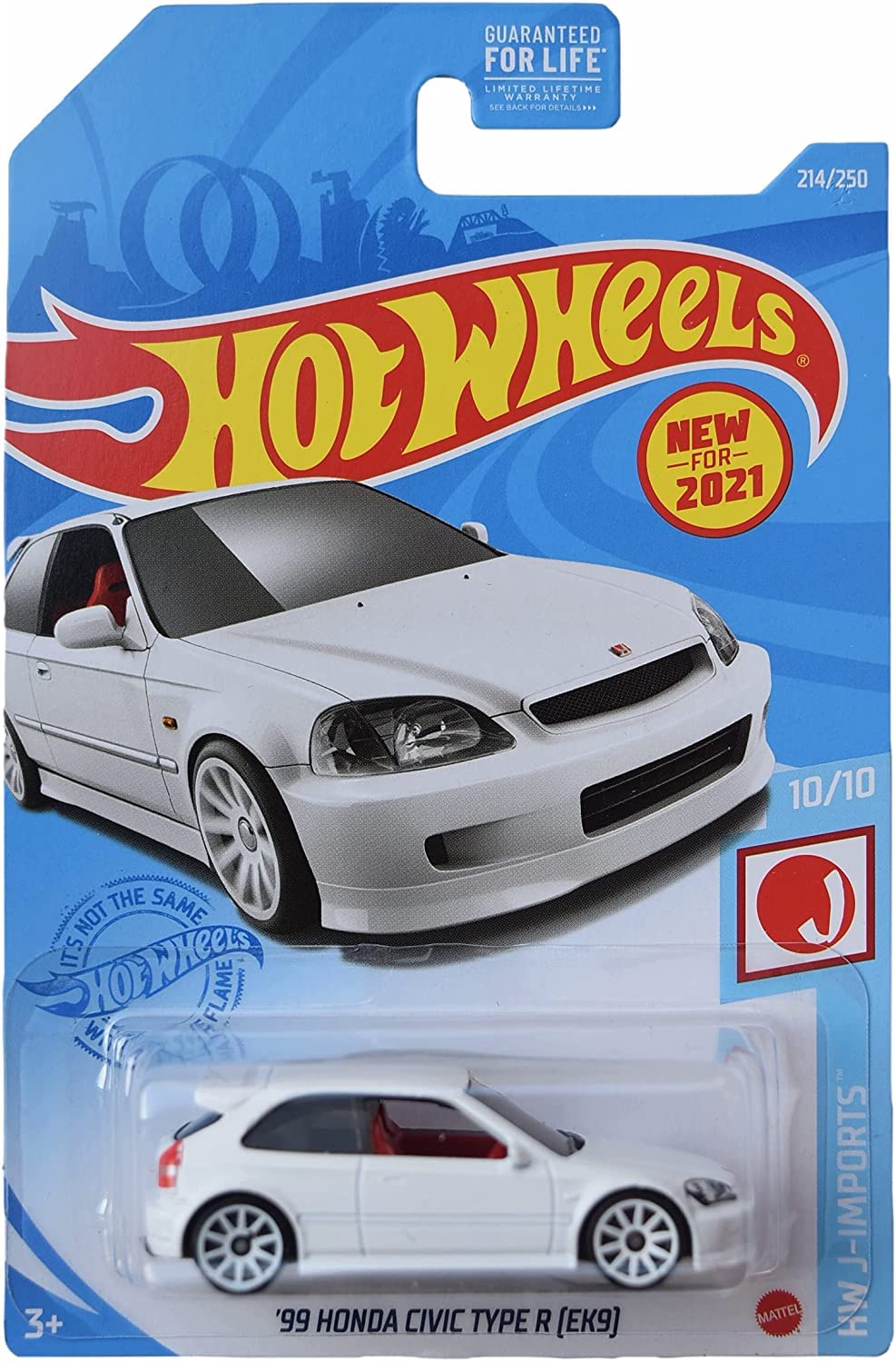 Hot Wheels 99 Honda civic Type R EK9], White] J-Imports 1010
